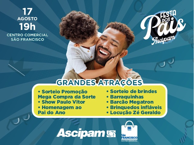 Mega Compra da Sorte: Centro Comercial São Francisco será palco do Sorteio de Dia dos Pais