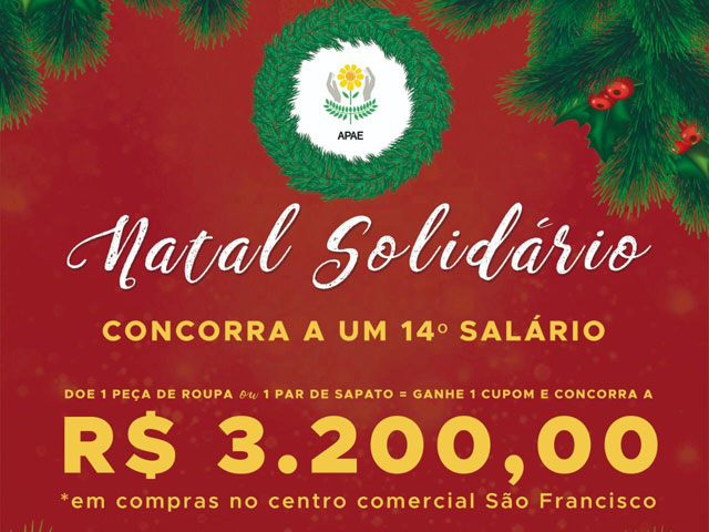 Natal Solidário: doe uma peça de roupa e concorra a R$,00 - Associação  Empresarial de Pará de Minas