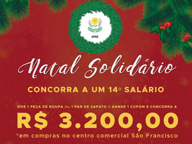 Natal Solidário: doe uma peça de roupa e concorra a R$,00 - Associação Empresarial de Pará de Minas Natal Solidário: doe uma peça de roupa e concorra a R$,00 - Associação Empresarial de Pará de Minas