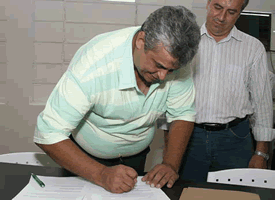 Assinatura do contrato