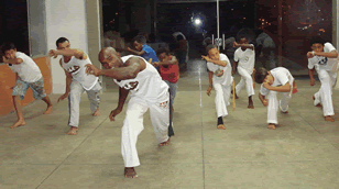 O grupo de capoeira