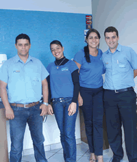 A equipe Minas Filtros