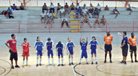 Equipe de futsal da Sumidenso na final dos Jogos Sesi