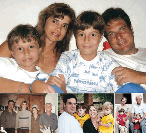 Luiz Carlos fazendo o que mais gosta: participar com a família
