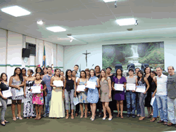 Elas receberam o diploma