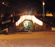 A decoração da Gruta chamou a atenção de todos