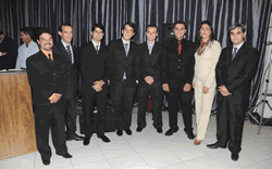 Os diretores Marcelo Silva, Rodrigo Pereira, Daniel Peixoto, Saulo Mendes, Evânio Amaral, Paulo Duarte, Luciana Moreira e Giovanni Diniz