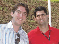 Saulo Mendes, presidente, e Daniel Peixoto, vice-presidente