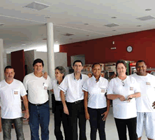 A equipe do Restaurante Belvedere