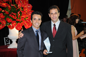 Alexandre Machado, Paramax, e André Rufino, gerente Senai