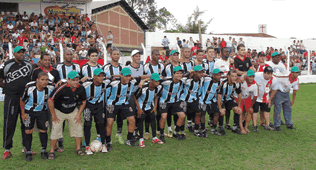 Grêmio o time campeão do Campeonato Unimed 150 anos de Pará de Minas