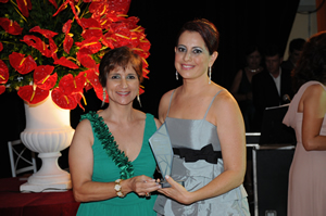 Sandra Araújo, Diretora de Eventos e Comunicação e Marcilene Tavares, Brinquelê