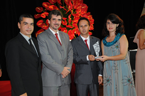 Osmano França, Ascicred, Alexandre Abreu, Correios, Hudson Campolina, Ascicred, e Patrícia Medeiros, Correios