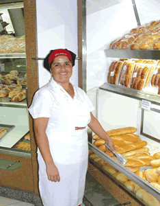 Rose é querida por todos na padaria