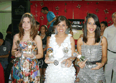 3º, 1º e 2º lugares do concurso