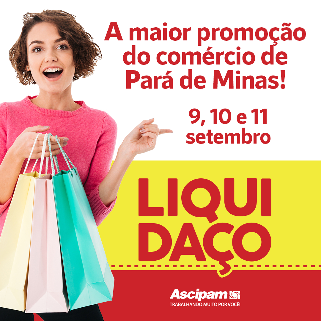 Liquidaço volta para movimentar o comércio de Pará de Minas