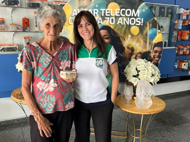 A associada New Telecom celebra os 70 anos da Algar em Pará de Minas 