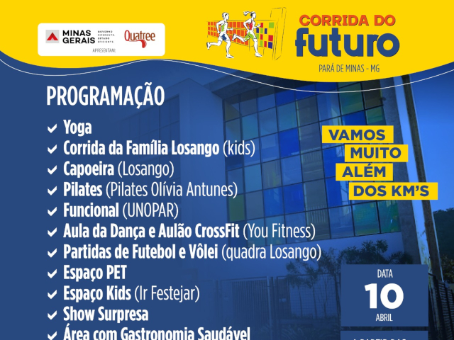 Corrida do Futuro promove um domingo com esporte e diversão para toda família