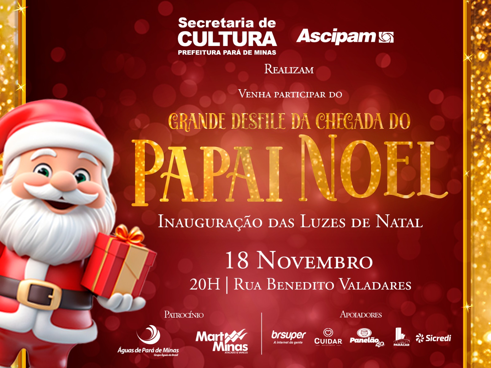 Venha viver essa magia! Papai Noel vai chegar abrindo as comemorações natalinas