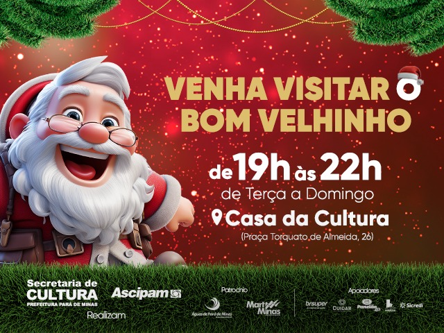 O Papai Noel lhe espera para viver a magia do Natal Luz e Sonhos 