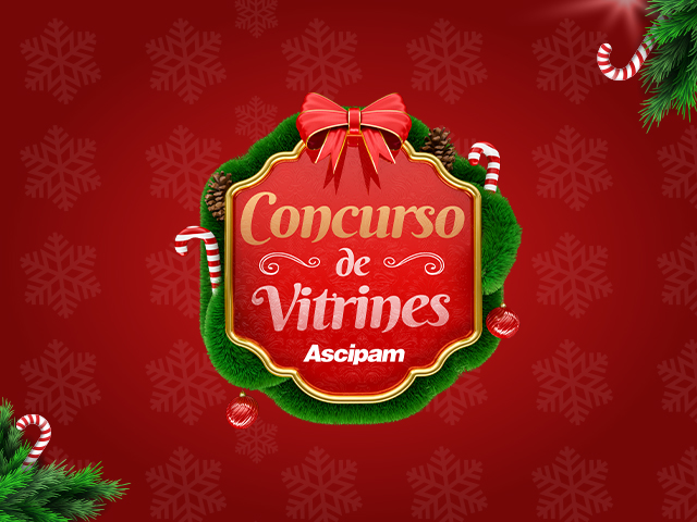 Ascipam promove Concurso de Vitrines Natalinas para valorizar o comércio local