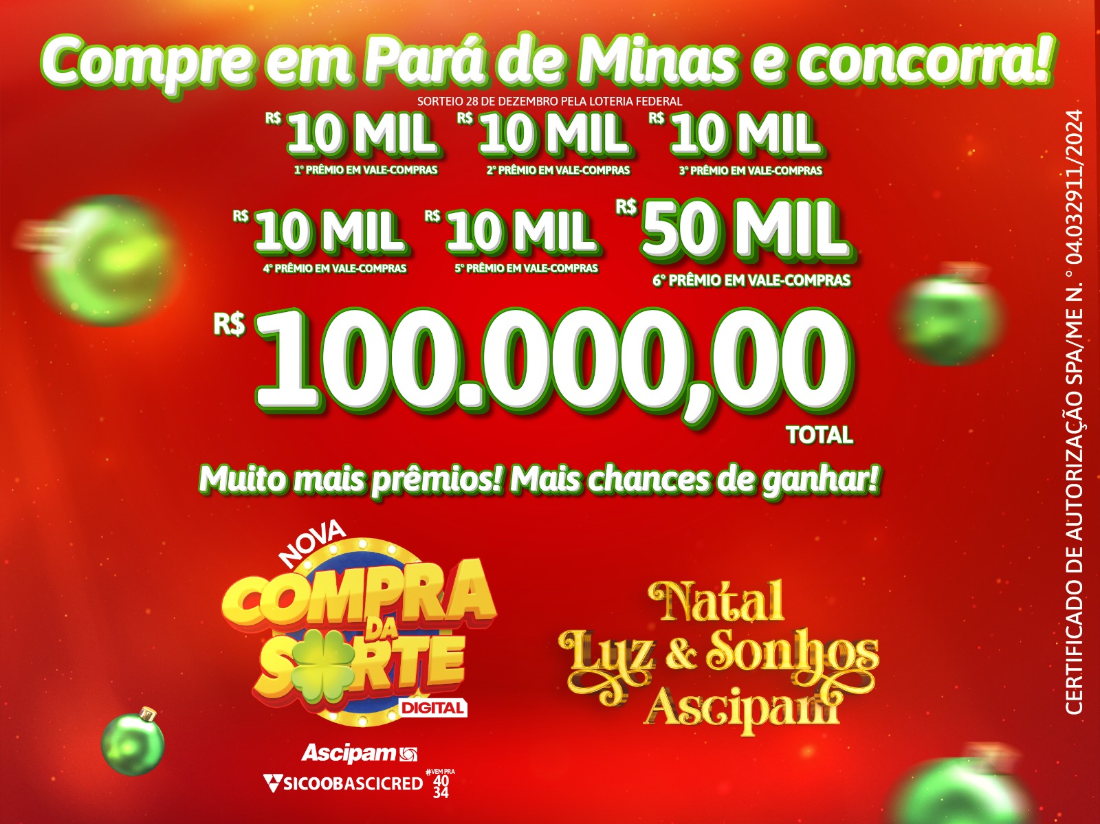 Corra para garantir sua chance de ganhar R$50 mil na Compra da Sorte Digital!