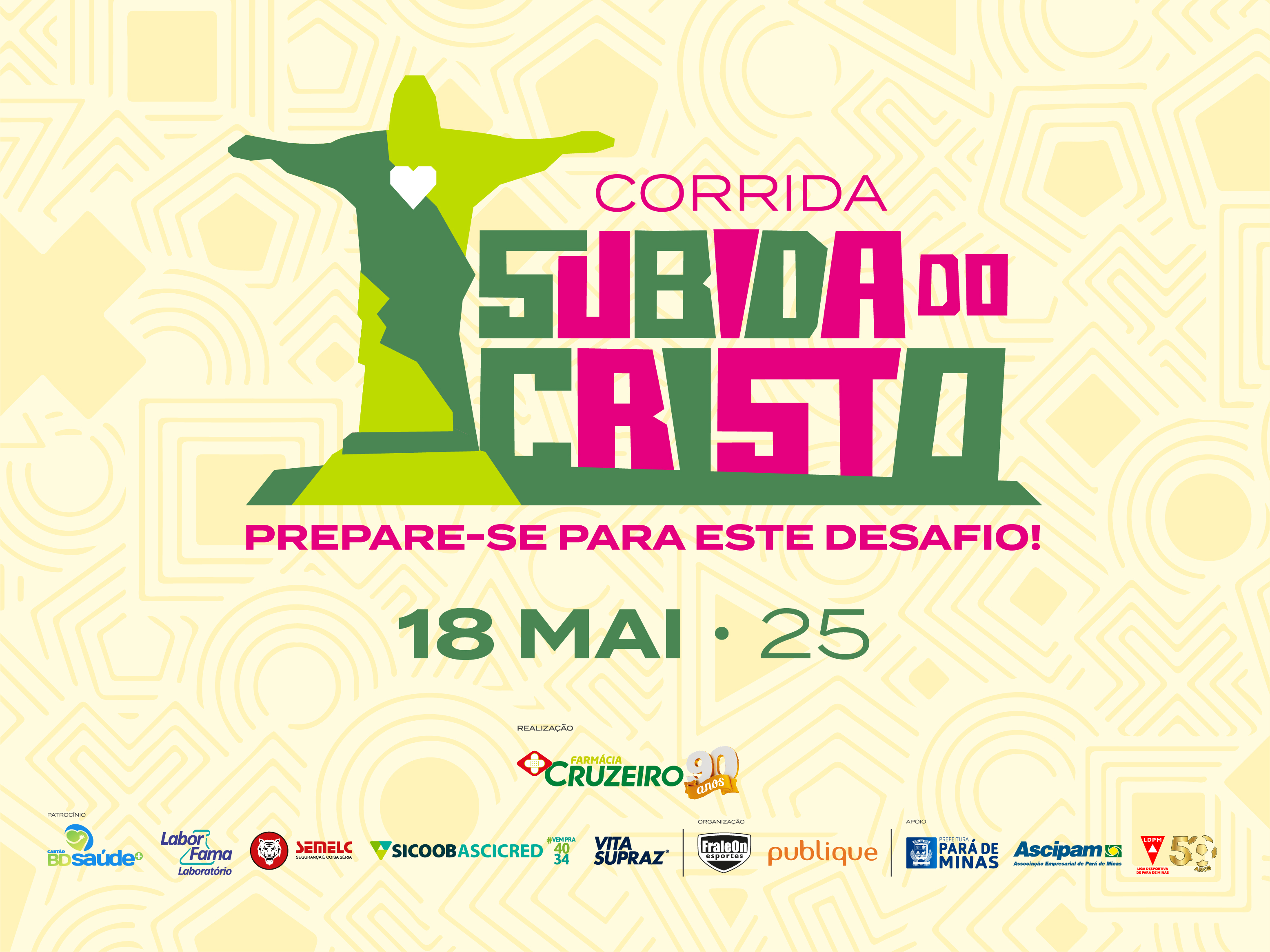Farmácia Cruzeiro celebra 90 anos com a inédita corrida "Subida do Cristo"