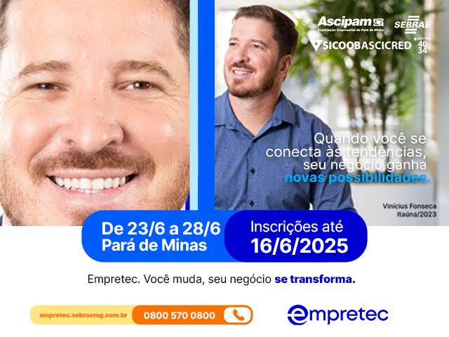 Empretec Pará de Minas: o programa de formação de empreendedores que pode transformar jornadas de sucesso