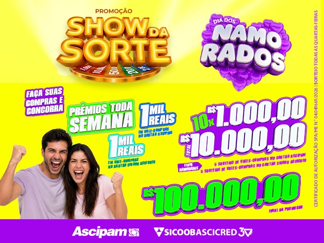 Amor que vale prêmio: etapa Dia dos Namorados do “Show da Sorte” já começou